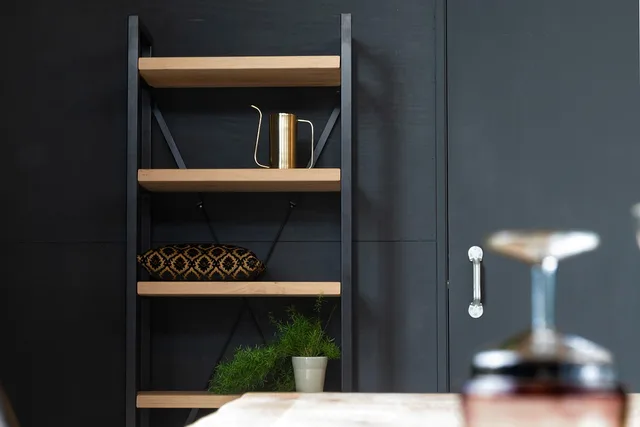 shelf, closet, cabinet frame, interior, living room, furniture. Which Laundry Room Storage Systems Fit a 24-Inch-Deep US Laundry Closet?