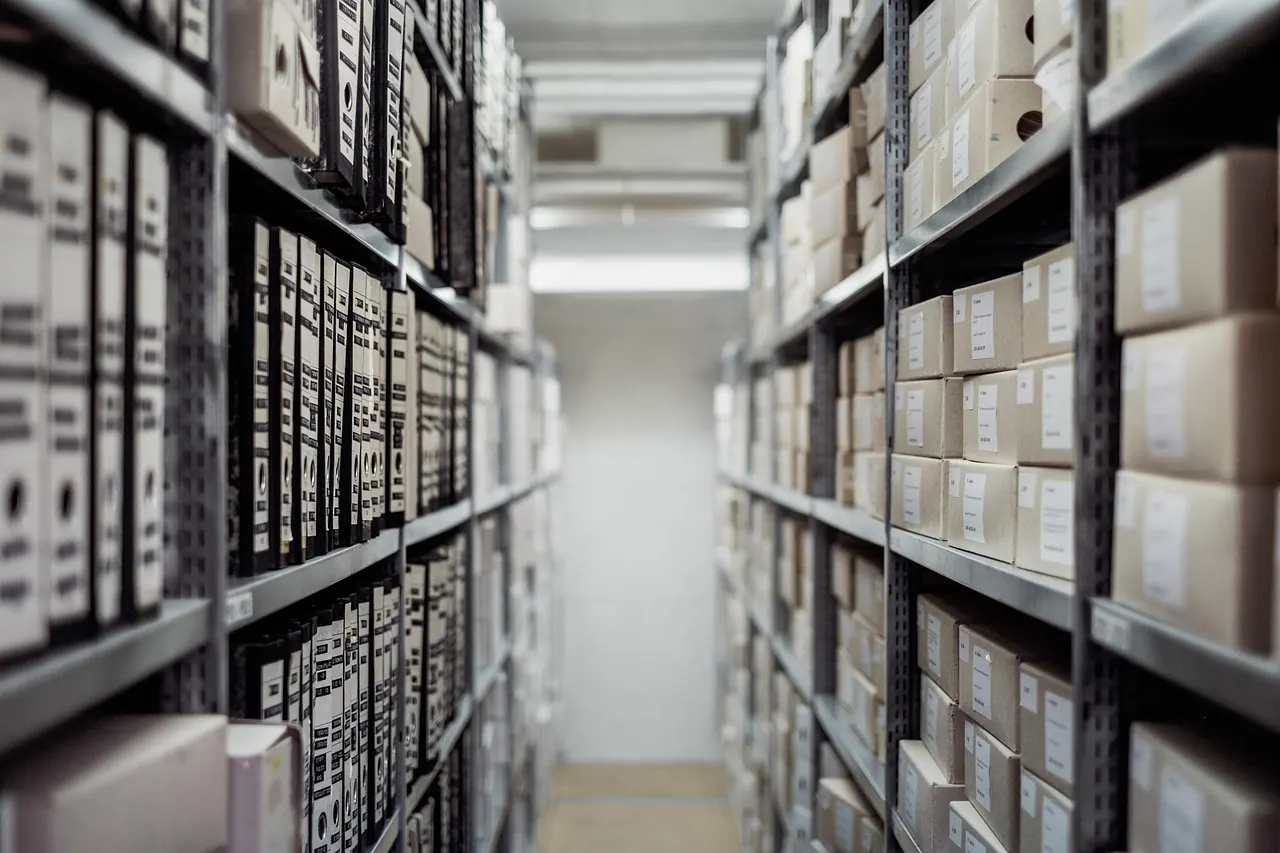 archive, boxes, shelf, folders, documents, data, storage, rack, row, stock, business, warehouse, depth of field, archive, data, storage, warehouse, warehouse, warehouse, warehouse,