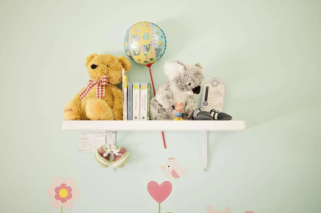 nursery decoration, teddy, shelf, baby, newborn, books, lifestyle, playroom, decoration, furniture, toy, soft, design, wall, cute, shelf, shelf, shelf, shelf, playroom, playroom, playroom, playroom, playroom, toy. What should you ask before paying someone for home organization help?